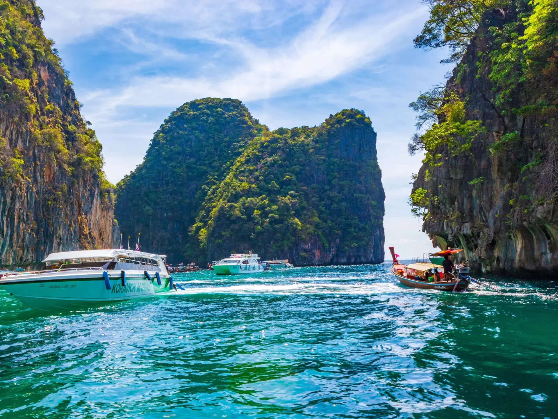 Ko Phi Phi Lee, an island in the Andaman Sea off the southwest coast of Thailand. Anna Yordanova/Shutterstock