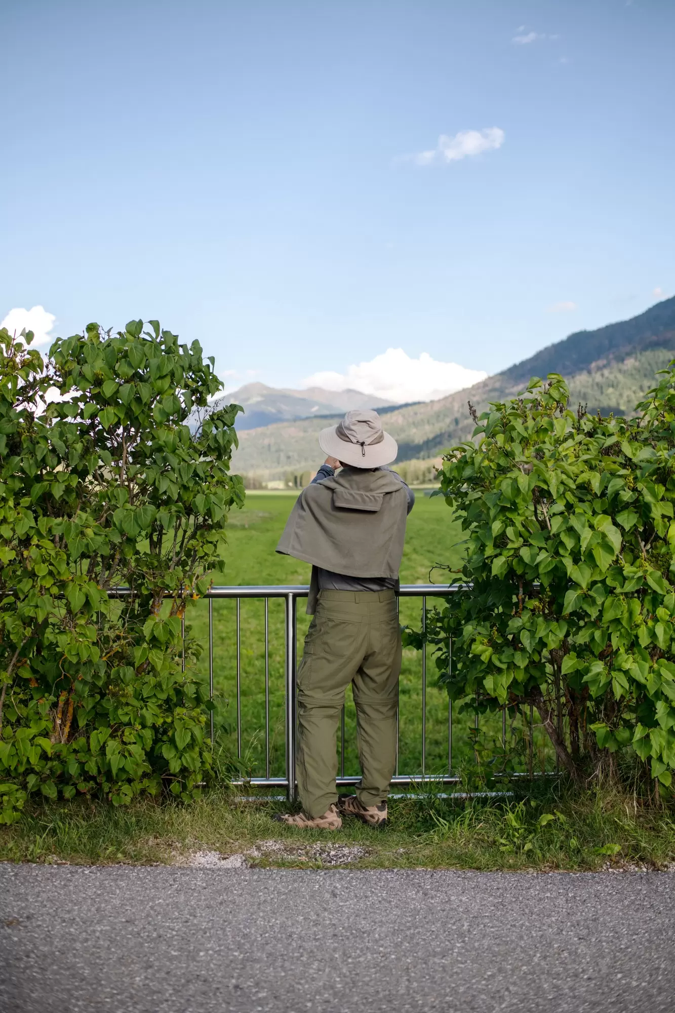 The photographer's father in Dobbiaco, Italy. Adri Tan