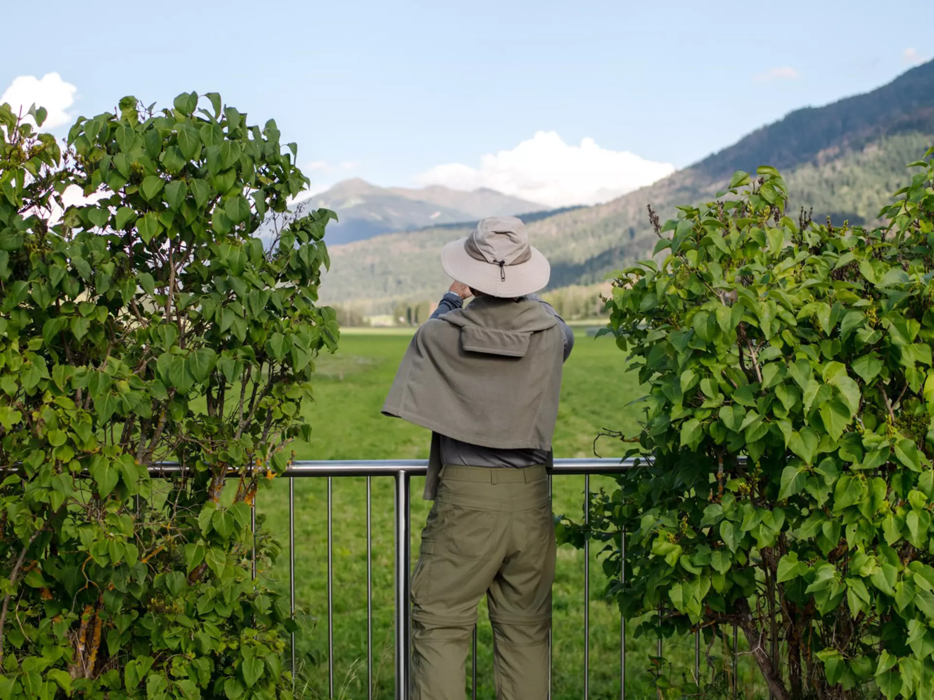 The photographer's father in Dobbiaco, Italy. Adri Tan