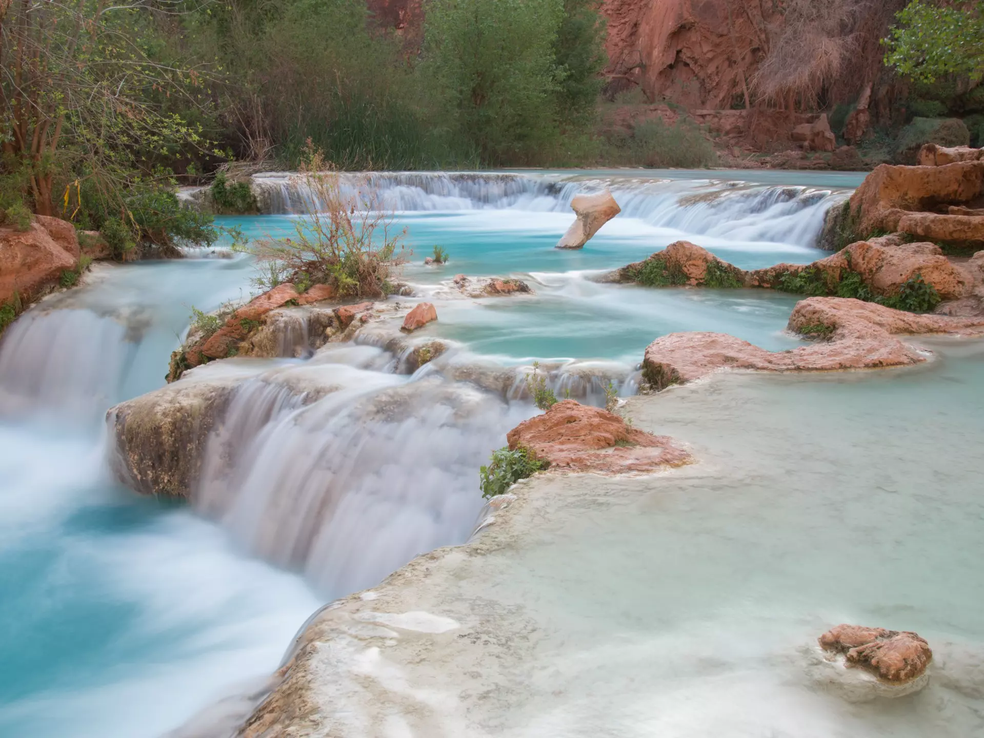 Multi-layered pool of Havasu Falls