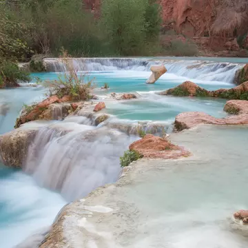 Multi-layered pool of Havasu Falls