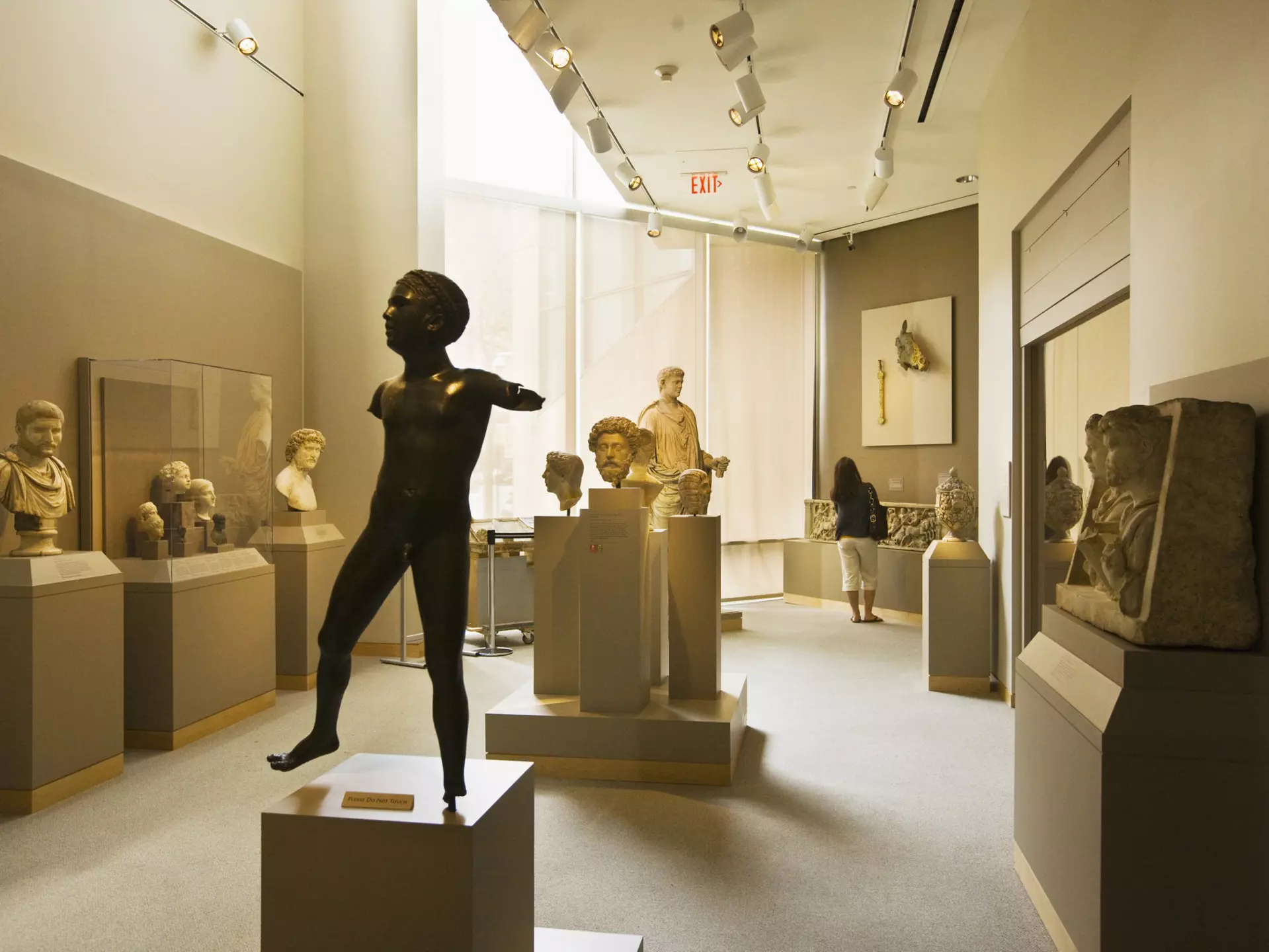 Ancient art of sculptures at Walters Art Museum in the Mount Vernon neighborhood of Baltimore.