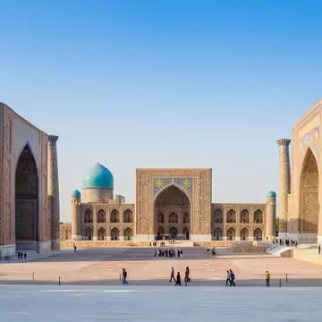 Registan square in Samarkand.