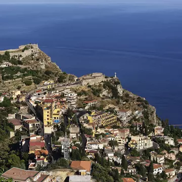 Castello Sarazeno, Monte Tauro, Taormina, Sicily, Italy