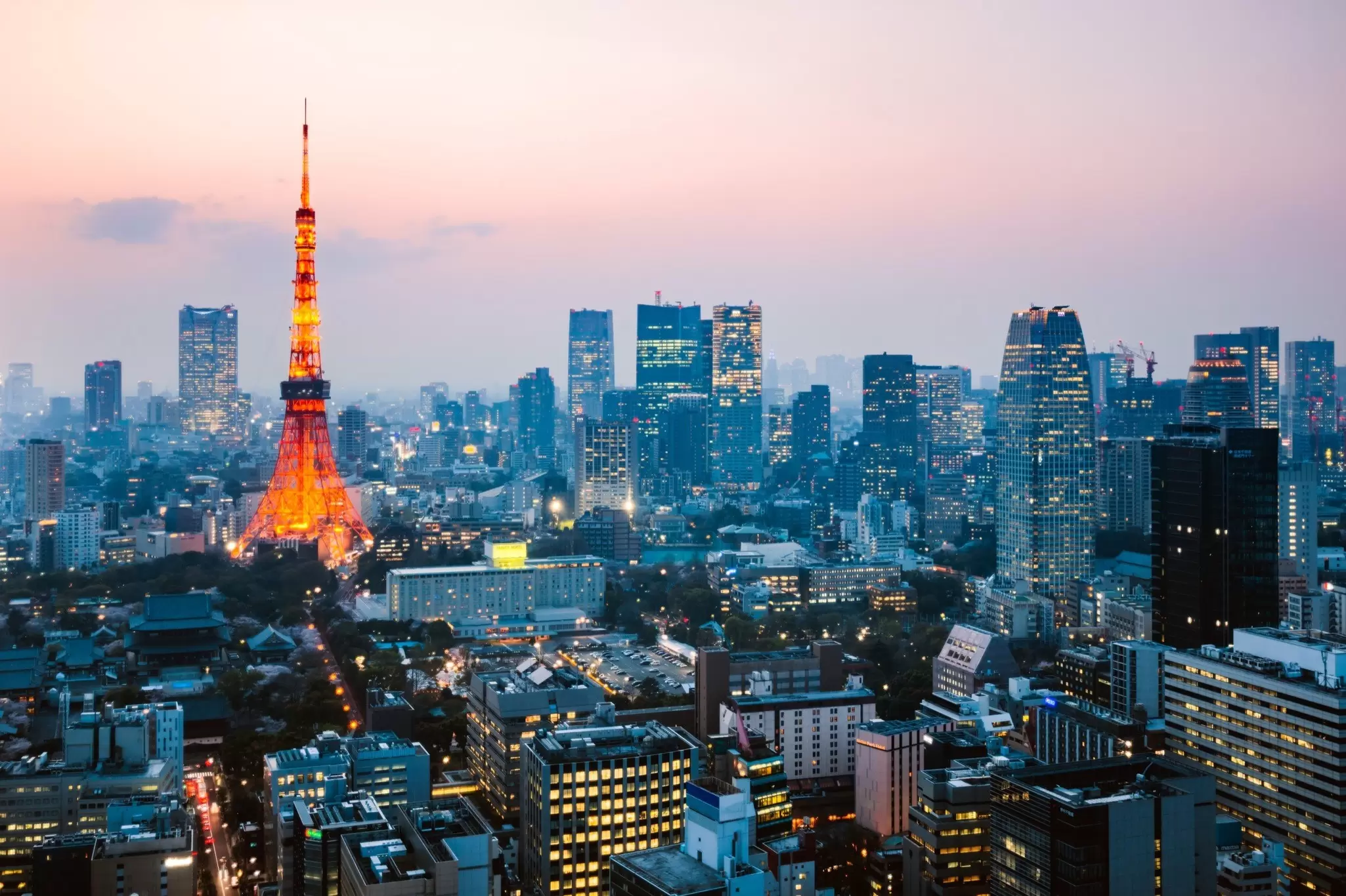 A view of the bustling city of Tokyo, Japan