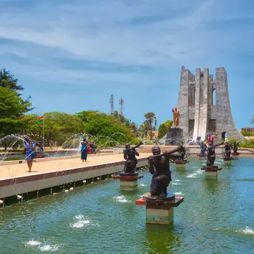 Kwame Nkrumah Memorial Park and Mausoleum in Accra, Ghana. Truba7113/Shutterstock