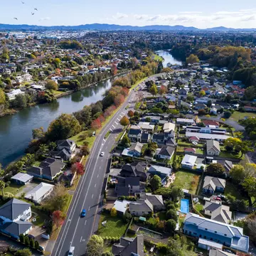 Aerial view from Waikato River, Hamilton, New Zealand
1149987475