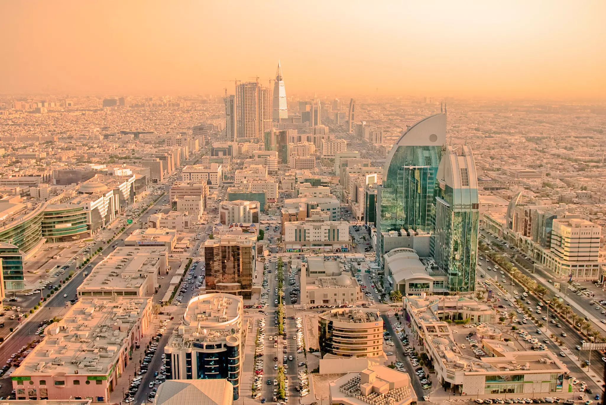 A picture of the Riyadh skyline