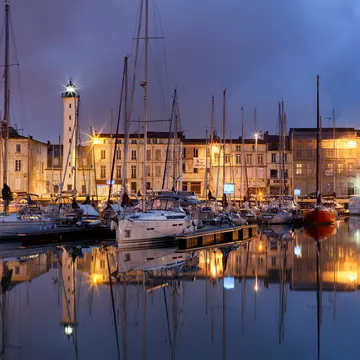 La Rochelle harbour in charente-maritime france