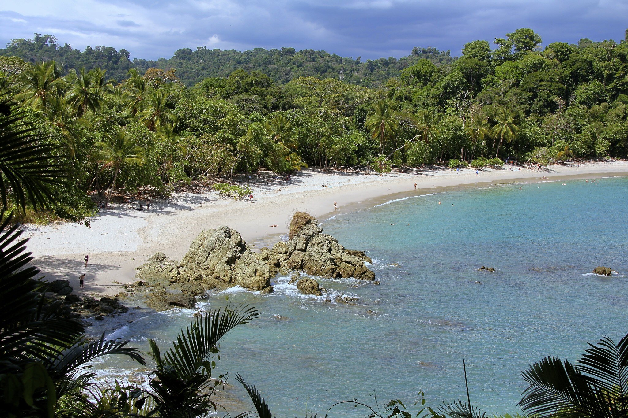 Beach in Manuel Antonio National Park.