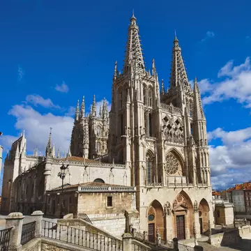 Gothic architecture in Burgos City.