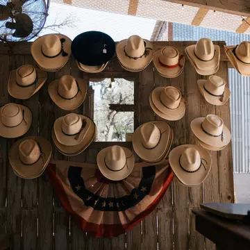 Snail Creek Hat Company in Luckenbach. A Texas road trip can create memories that last a lifetime. 