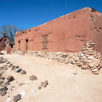 This historic rancho, now a living history museum, dates from the early 1700s and was an important paraje or stopping point along the famous Camino Real, the Royal Road from Mexico City to Santa Fe, New Mexico. | Location: near Santa Fe, New Mexic...