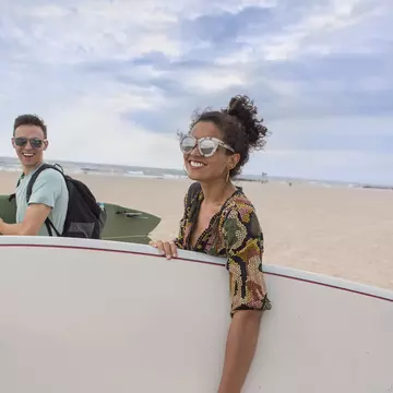 Young couple carrying surfboards on Rockaway Beach, New York State, USA
699108491
"20 to 24 years, 25 to 29 years, active lifestyle, american culture, athleticism, beach, bonding, both male and female, carefree, carrying, caucasian ethnicity, city break, coast, day, fitness, friendship, getting away from it all, happiness, head and shoulders, heterosexual couple, hispanic ethnicity, long island, multi-ethnic couple, new york state, outdoors, people in the background, recreation, rockaway beach, sea, sharing, side view, strolling, summer clothes, summer, sunglasses, surfboard, surfer, surfing, swimwear, togetherness, travel destination, two people, united states of america, vacation, vitality, water sport, wearing, young couple, young man, young woman, Rockaway Beach, Queens, New York, USA"