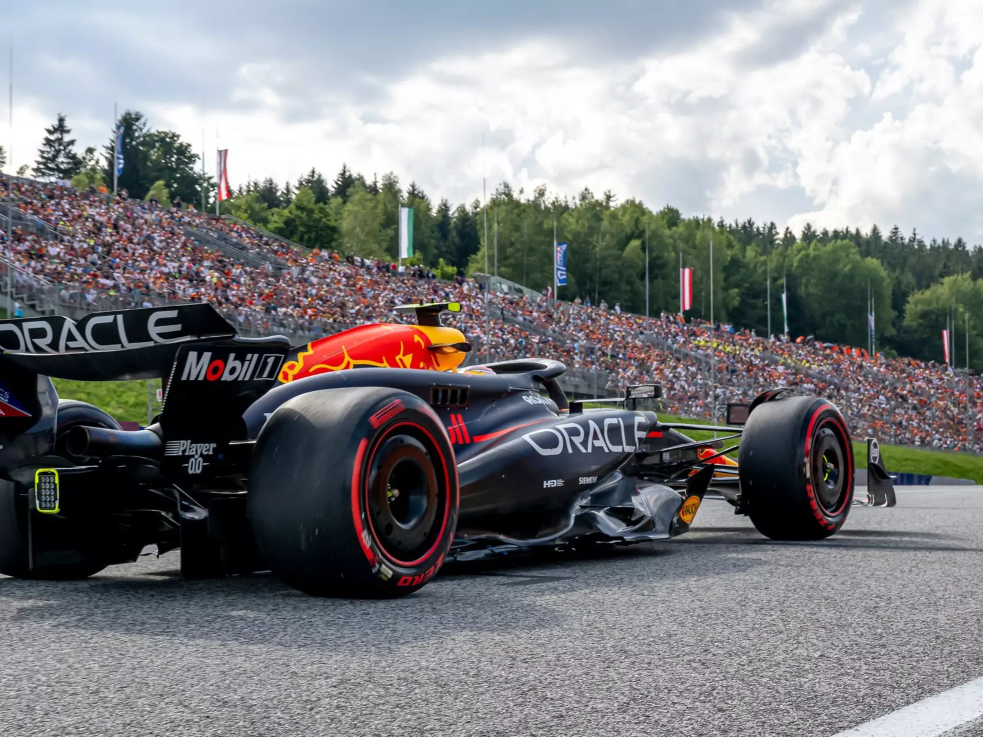 Sergio Perez, from Mexico, competes at the Austrian Grand Prix in 2024. Michael Potts F1/Shutterstock