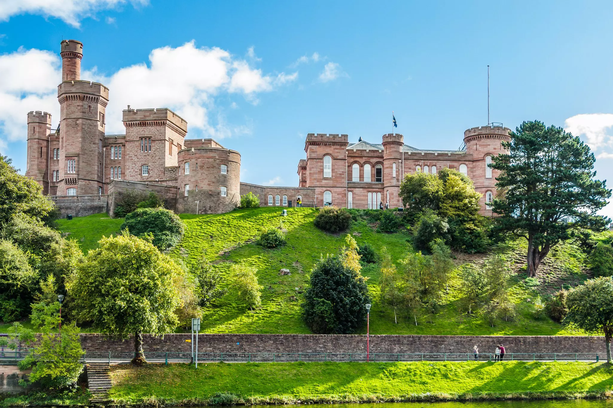 Inverness Castle in Inverness, Scotland.