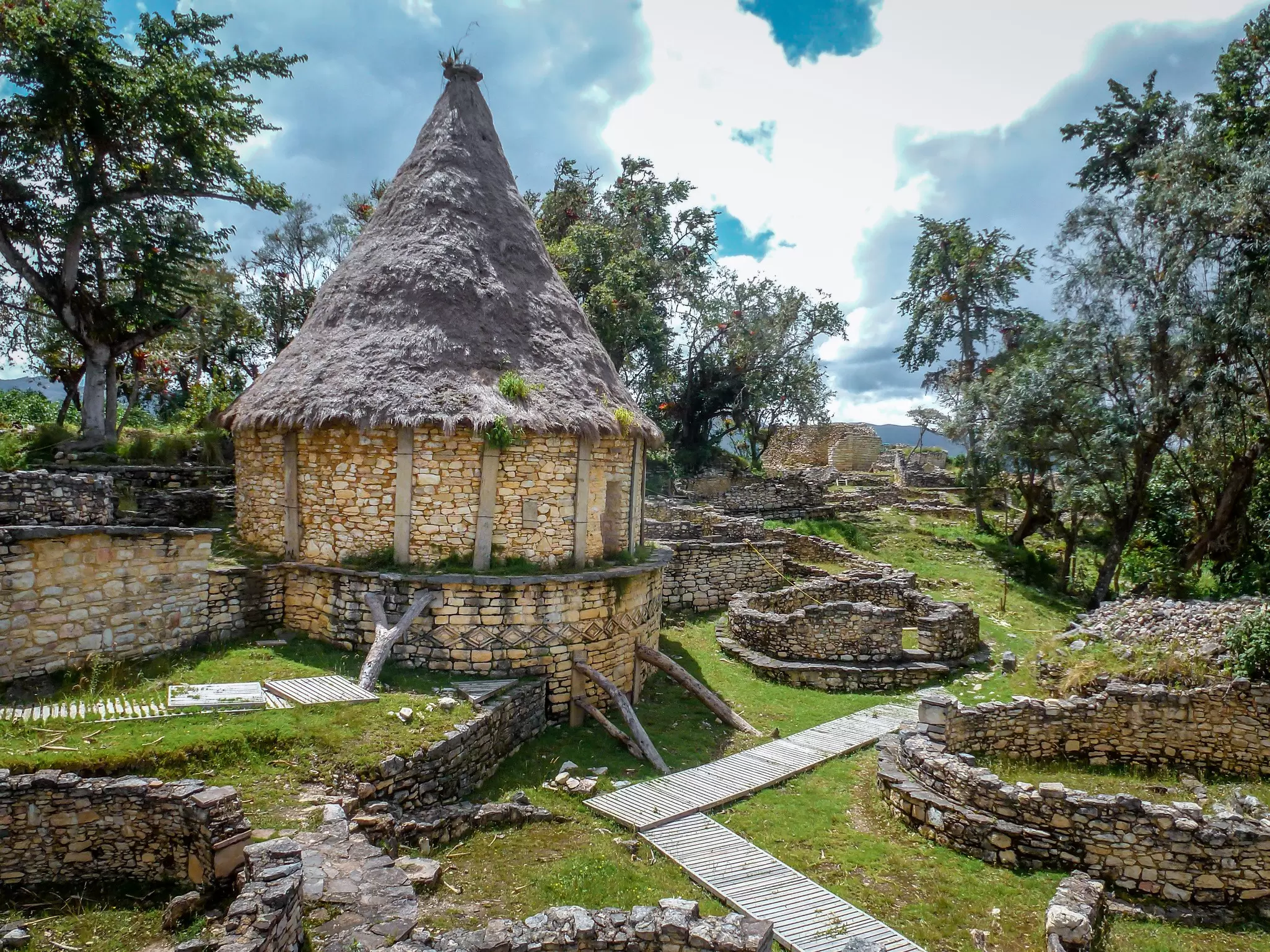 Ruins at the ancient city of Kuelap, Peru