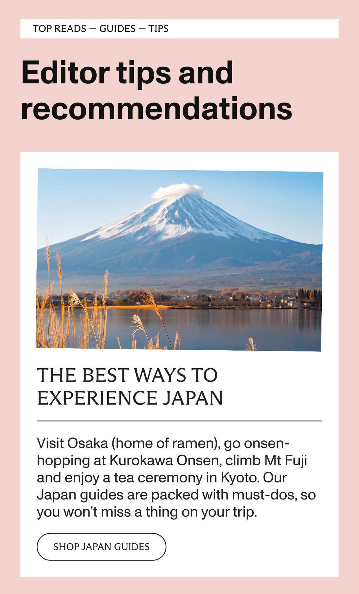 The best ways to experience Japan