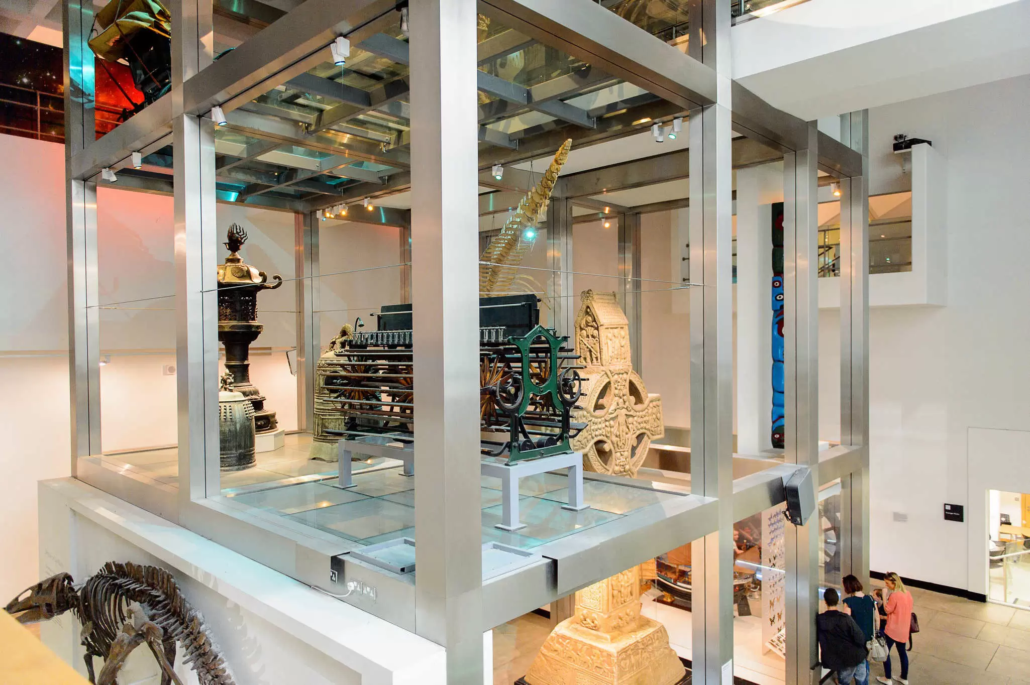 Exhibits inside the Ulster Museum in Belfast.