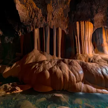 The dark and wet exploration of the beautiful Sumaguing Cave in the Philippians, Sagada, mountain province.; Shutterstock ID 1041613192;