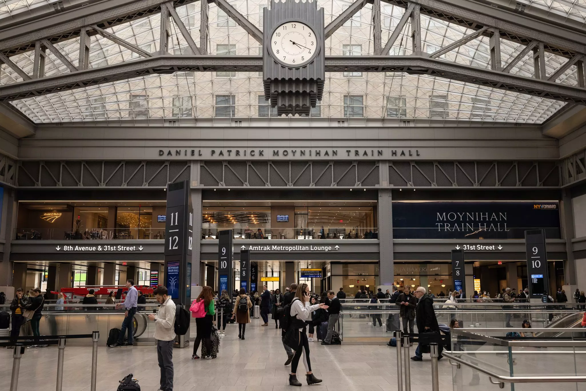 Moynihan Train Hall at Penn Station in New York, US, on Tuesday, March 22, 2023. Bloomberg via Getty Images