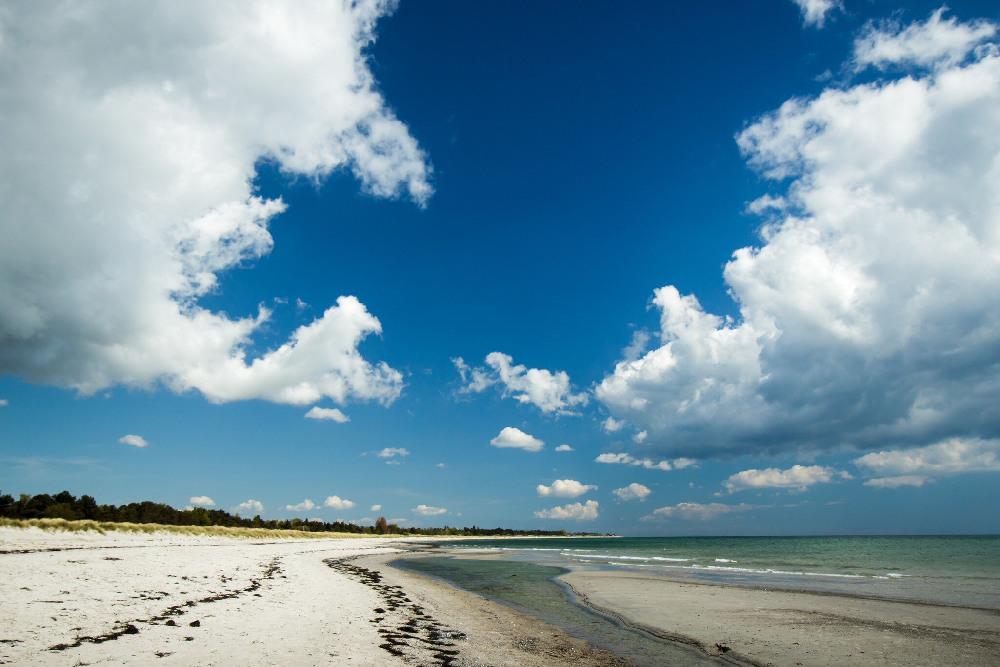 Beautiful Marielyst beach on Falster island, Denmark.