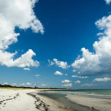 Beautiful Marielyst beach on Falster island, Denmark.