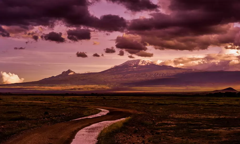 Amboseli National Park in Kajiado County, Kenya.