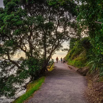 Base track around Mauao, Mt Maunganui, New Zealand; Shutterstock ID 1749292628;