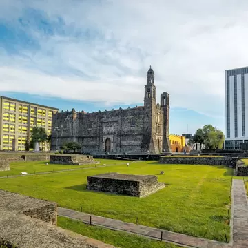 Plaza de las Tres Culturas (Three Culture Square) at Tlatelolco - Mexico City, Mexico;  Centro Cultural Universitario Tlatelolco

Shutterstock ID 521555881; your: Bridget Brown; gl: 65050; netsuite: Online Editorial; full: POI Image Update