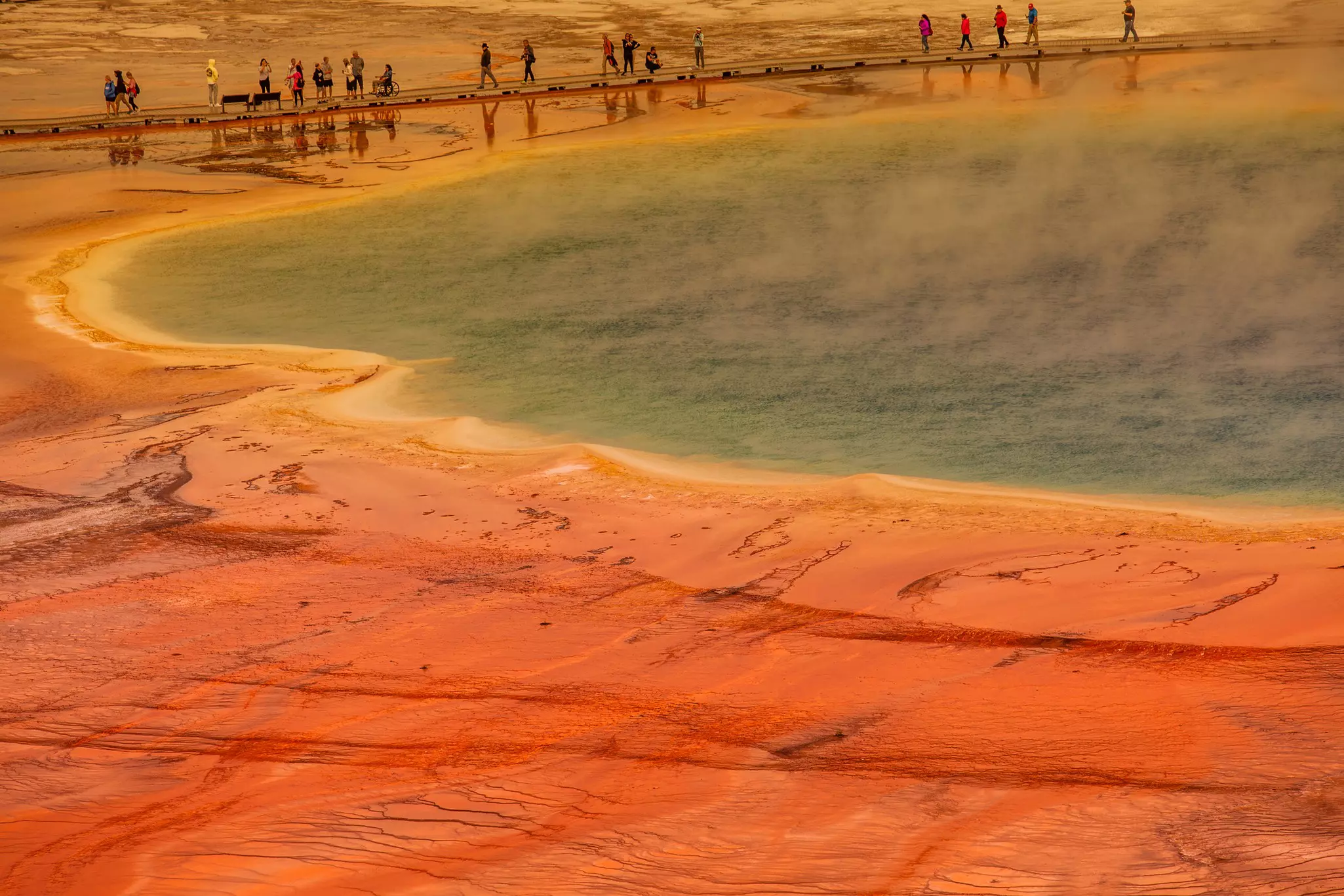 The Grand Prismatic Spring in Yellowstone National Park is wheelchair accessible © Imre Cikajlo / Getty Images