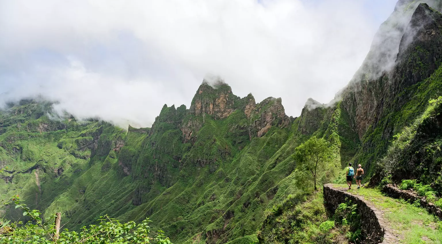 Hiking in the Cape Verde island Santo Antao