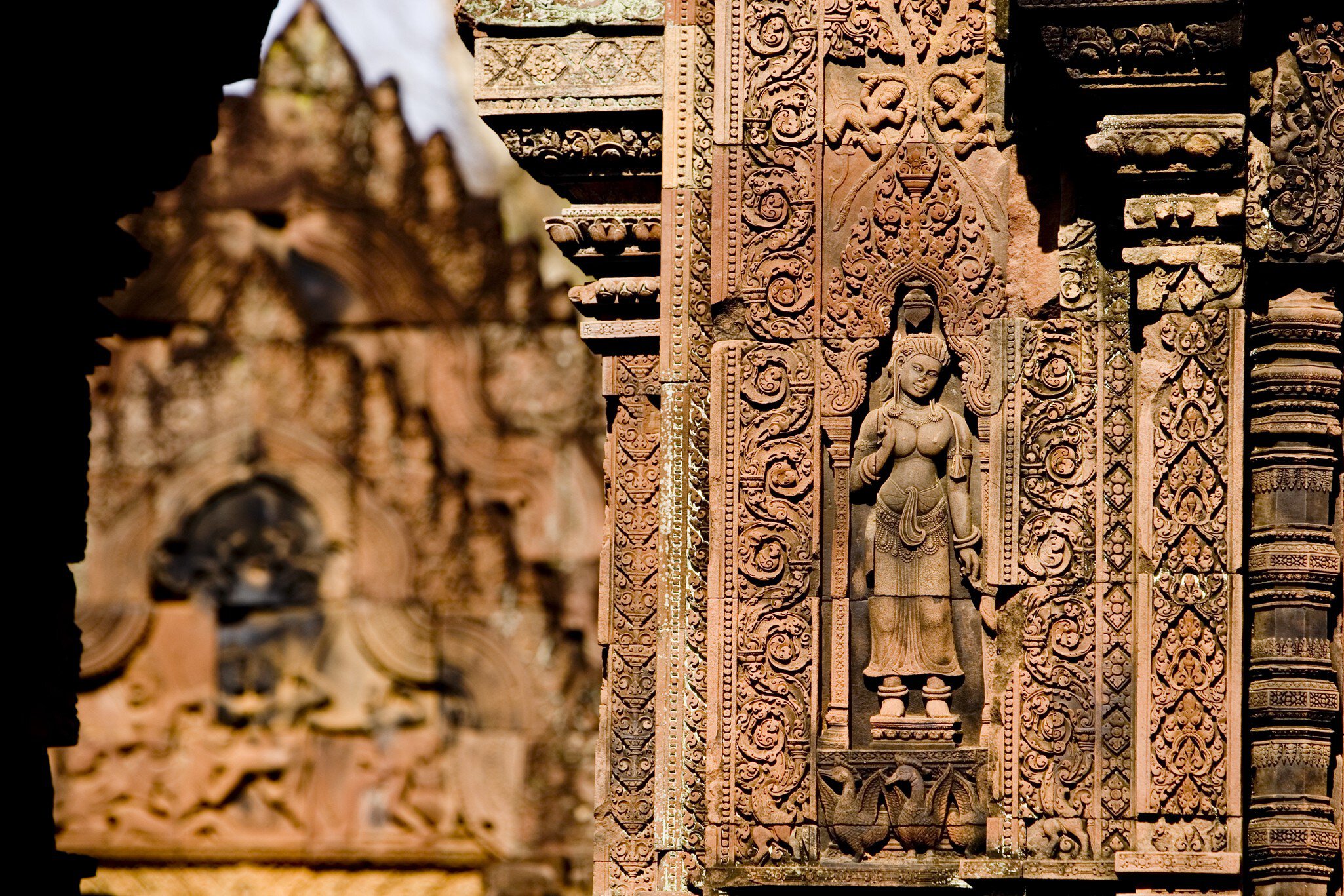 Bas-relief detail, Banteay Srei.