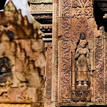 Bas-relief detail, Banteay Srei.