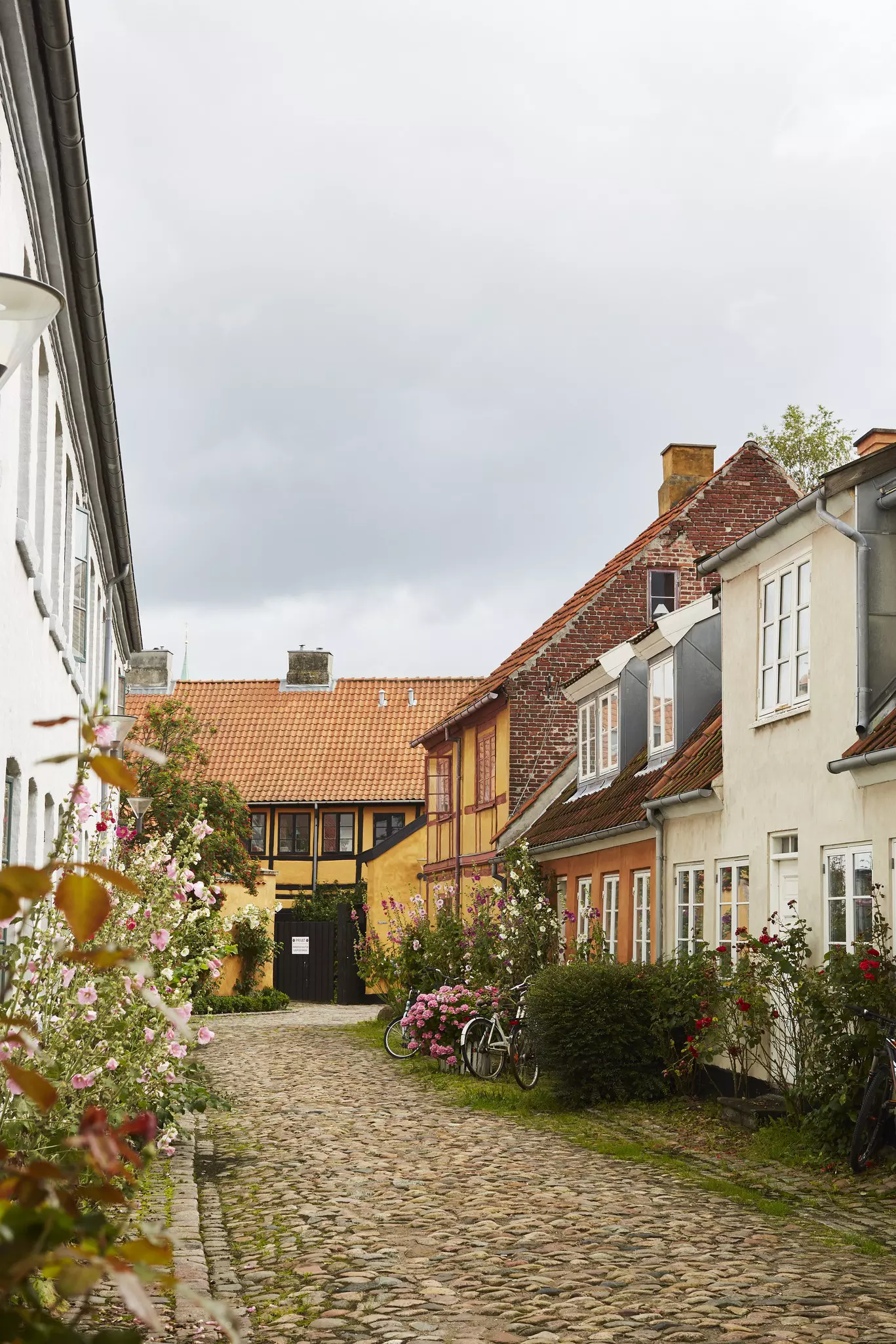 Houses on Sortebrødrestræde in Helsingør, Denmark