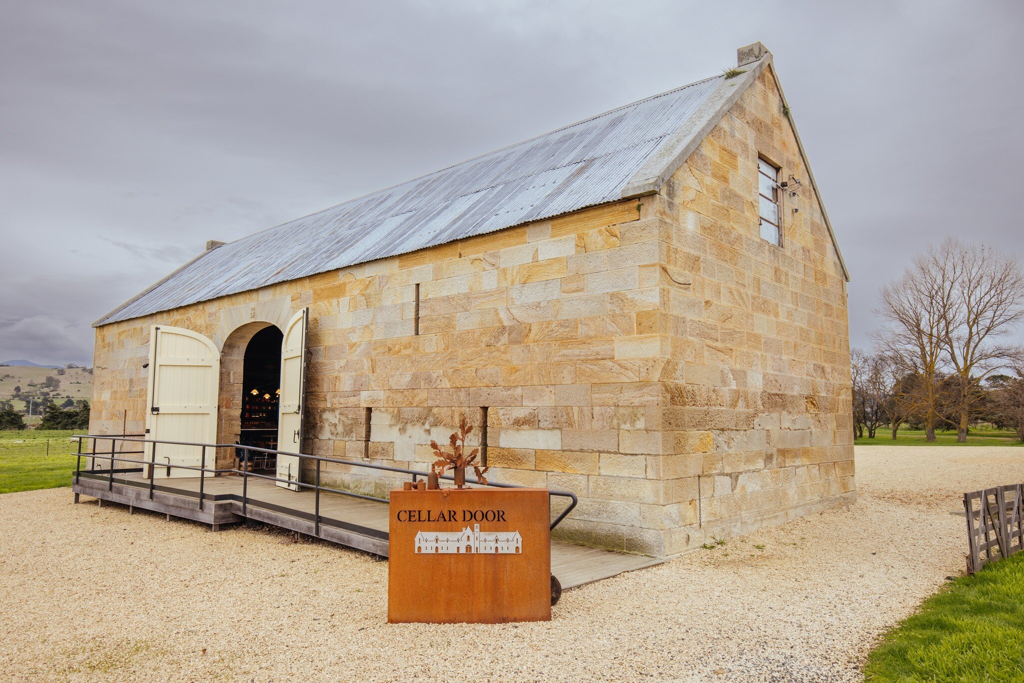 The iconic ancient Lark Distillery producing gin and whiskey on September 15th 2022 in Pontville, Tasmania, Australia.