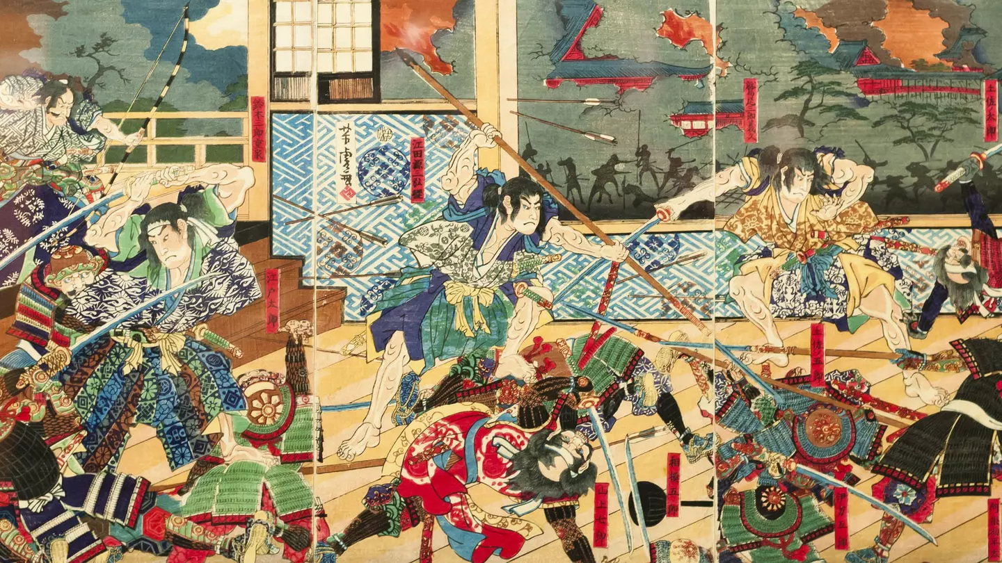 A drawing from 1829 by Katsushika Hokusai