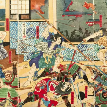 A drawing from 1829 by Katsushika Hokusai