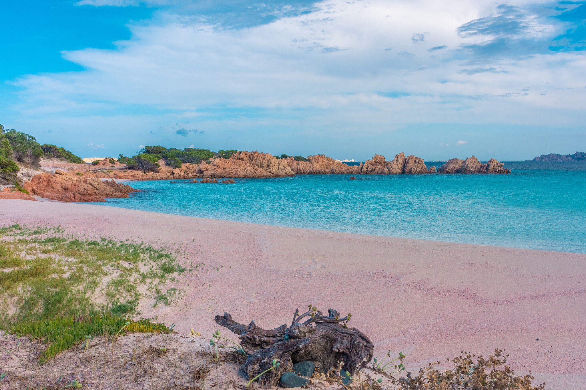 Amazing pink sand beach in Budelli Island, Maddalena Archipelago, Sardinia, Italy; Shutterstock ID 1957559713;
