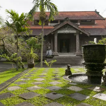 The entrance to the Agung Rai Museum of Art in Ubud, Bali.
