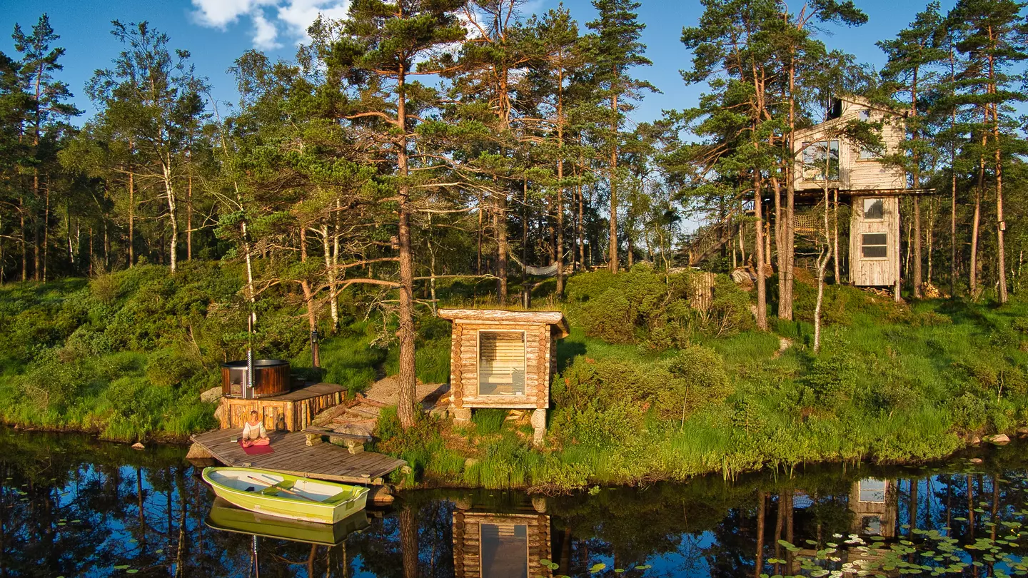 Get back to nature with these incredible treehouses, like this setting in Vest-Agder, Southern Norway, perfect for a family adventure © TreeTop Fiddan