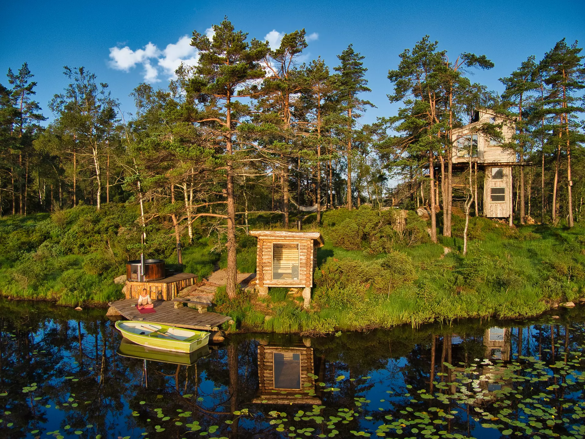 Get back to nature with these incredible treehouses, like this setting in Vest-Agder, Southern Norway, perfect for a family adventure © TreeTop Fiddan