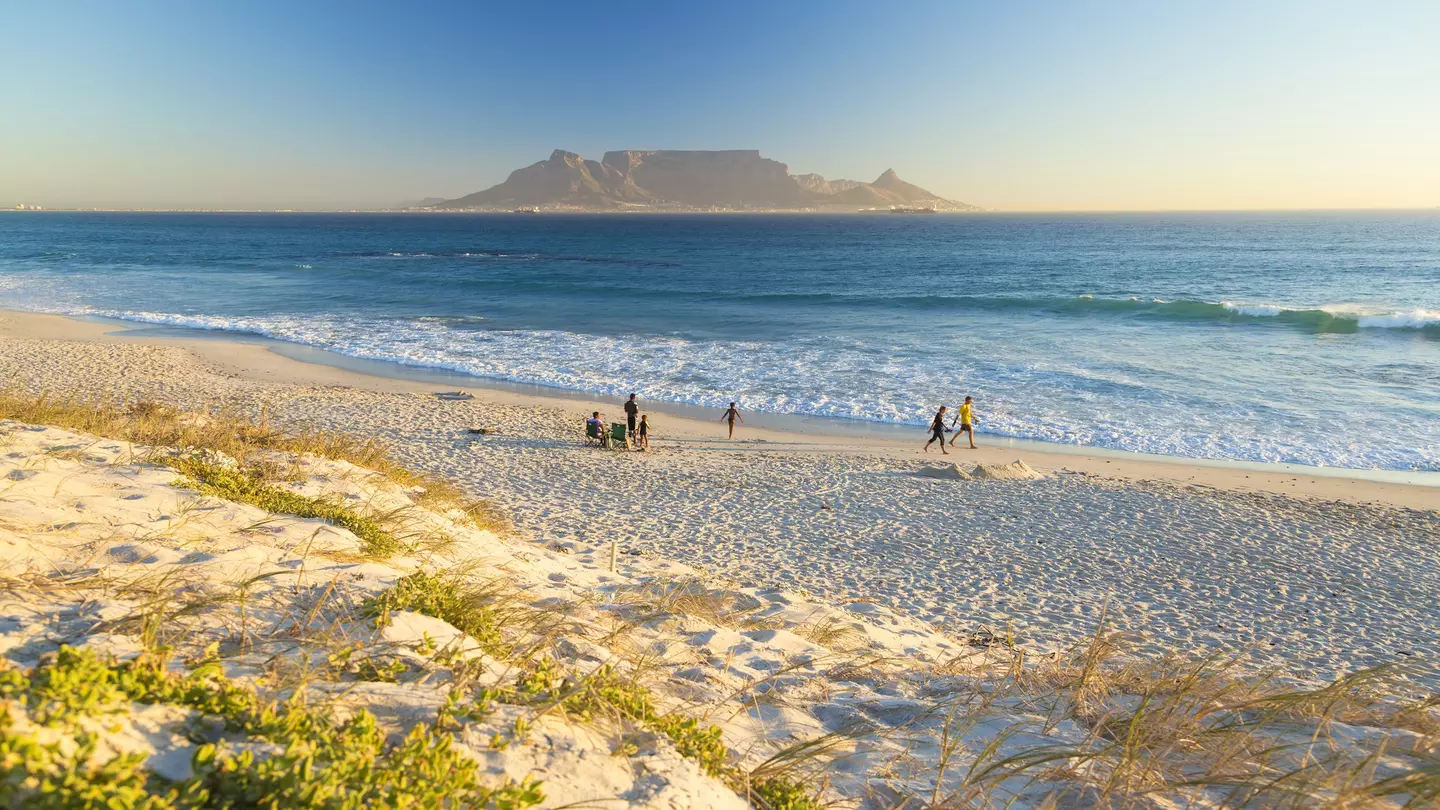 Bloubergstrand Beach with Table Mountain in background, Cape Town