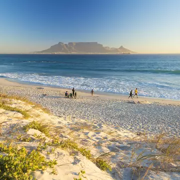 Bloubergstrand Beach with Table Mountain in background, Cape Town