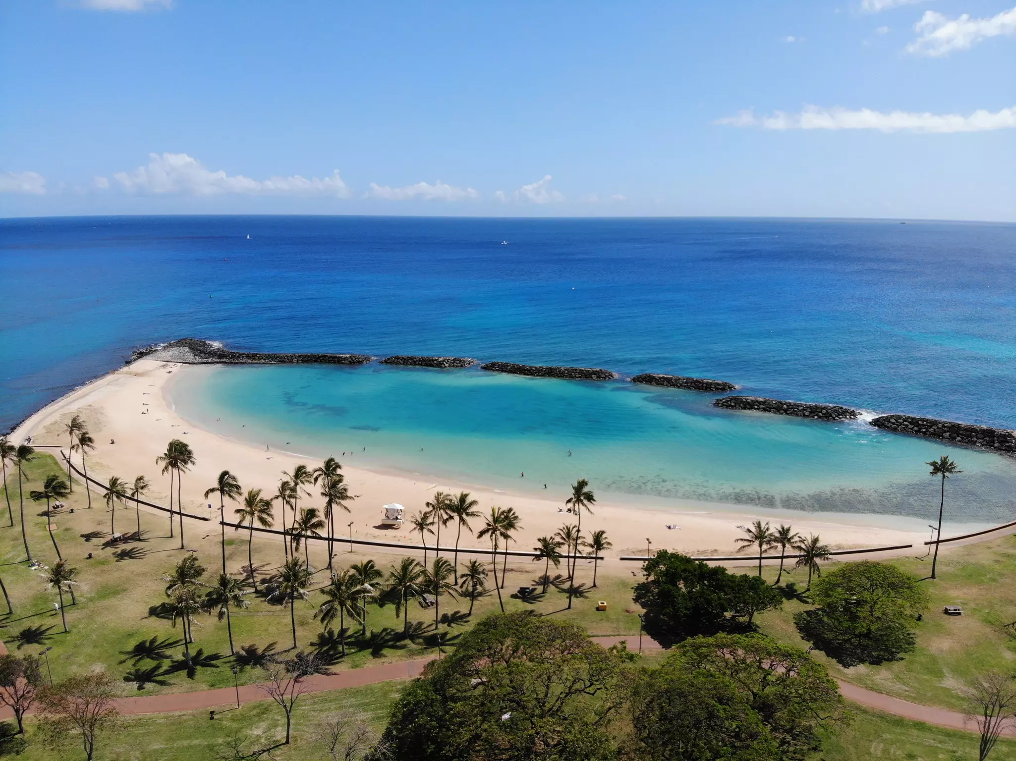 Magic Island Hawaii, from above