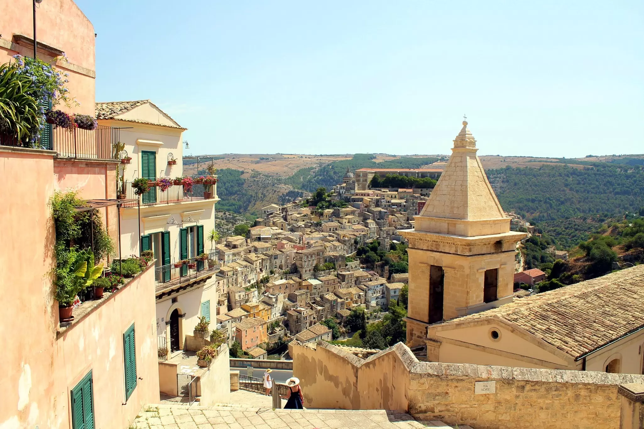 The Sicilian hill town of Sambuca di Sicilia, Italy