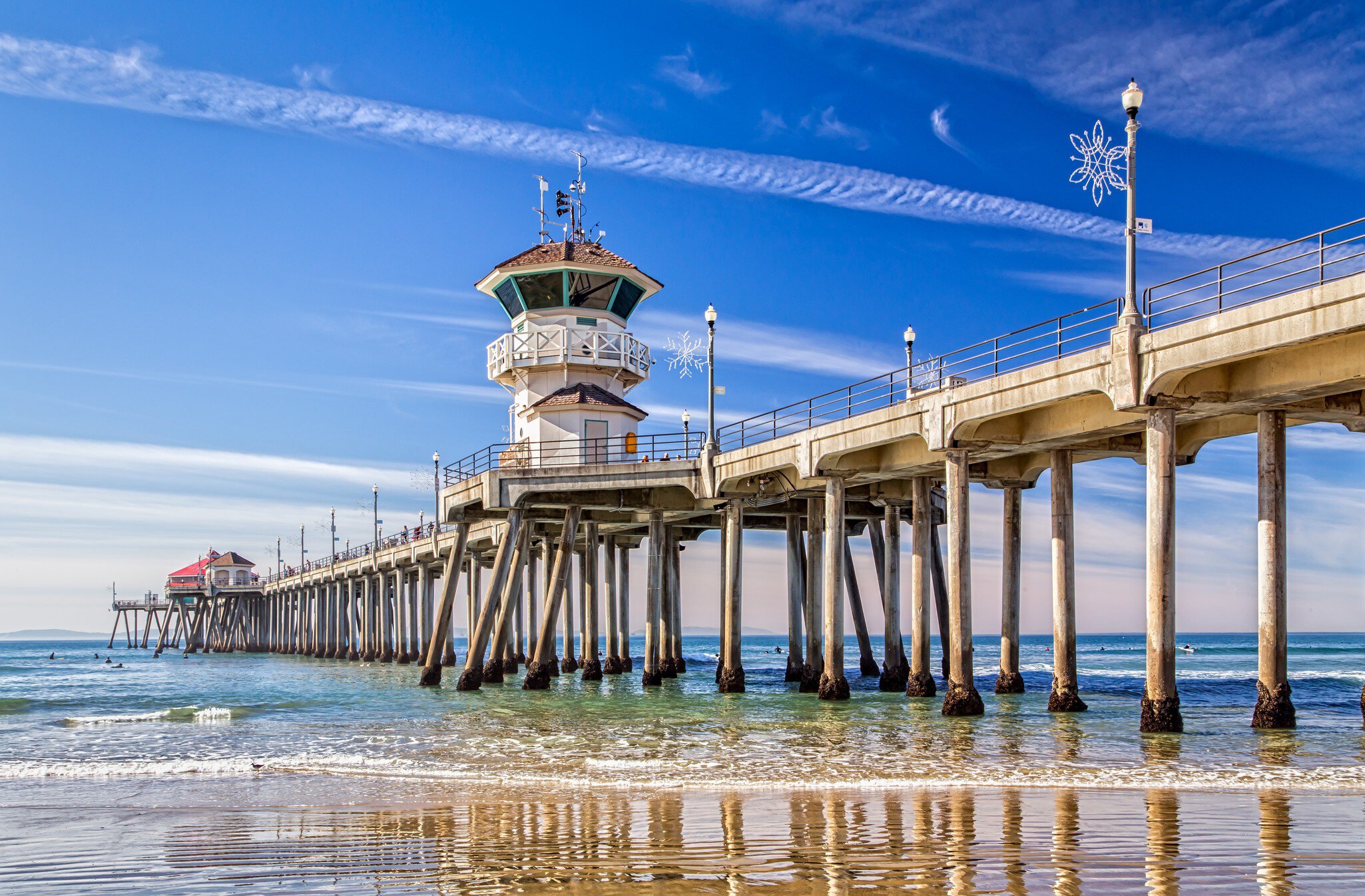 The Huntington Beach Pier in Huntington Beach, California.; Shutterstock ID 646308592;