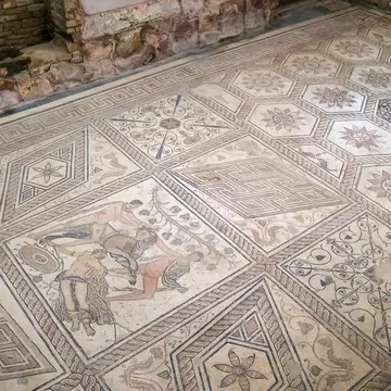 The Punishment of Dirce floor mosaics at Pula, Croatia. .Ancient roman floor mosaic, License Type: media, Download Time: 2026-02-23T00:05:59.000Z, User: LP_YKhanna, Editorial: false, purchase_order: 65050 - Digital Destinations and Articles, job: LP, client: App Content, other: Yuvraj Khanna
