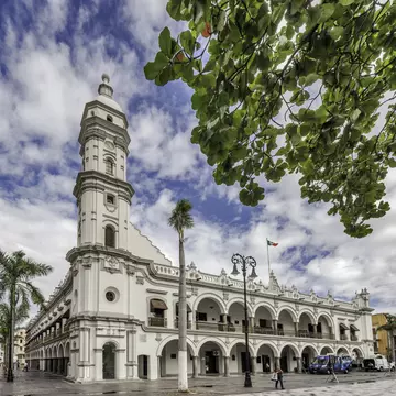 Palacio Municipal at zocalo in Veracruz, Mexico