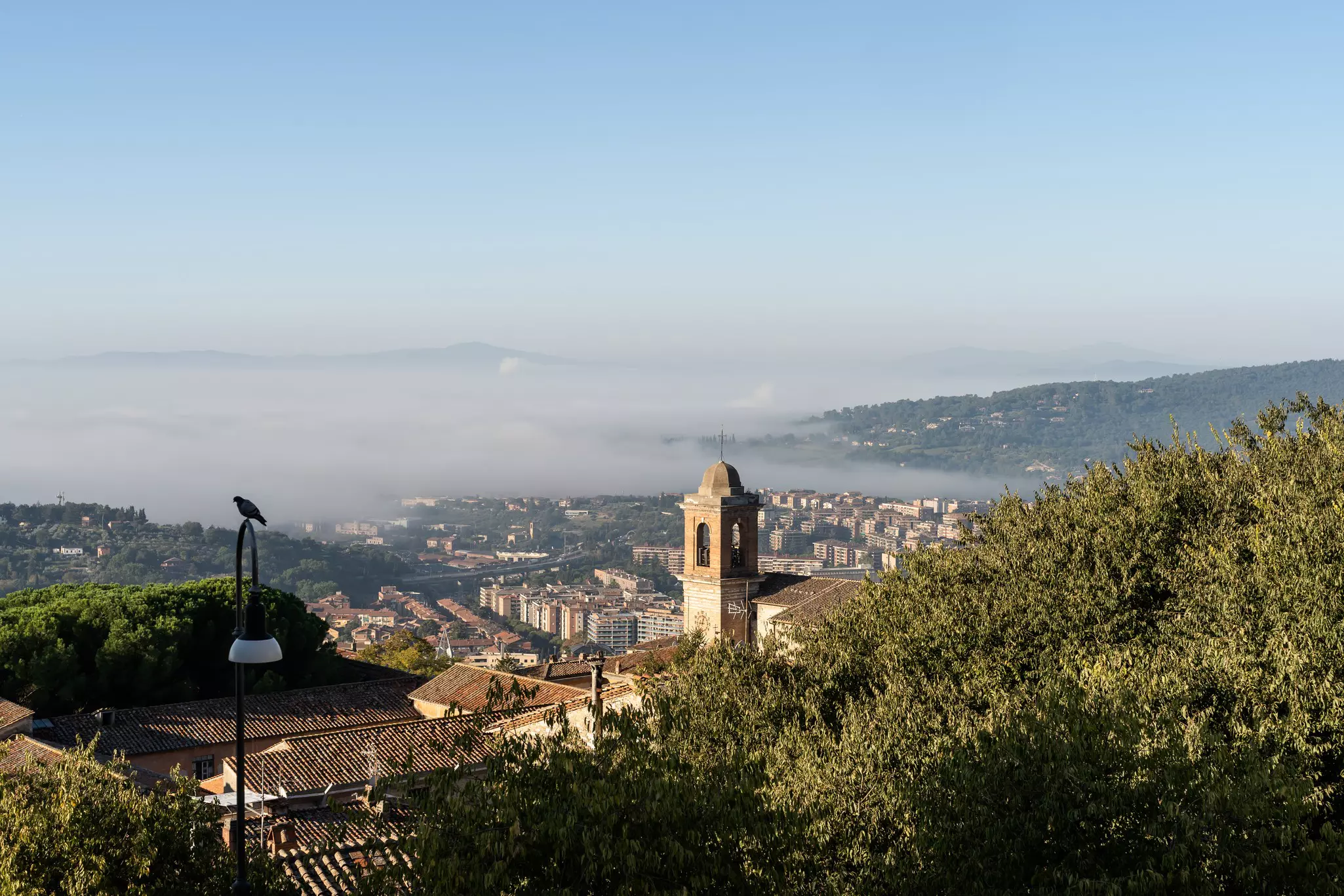 Views of Umbria from Perugia's hilltop
